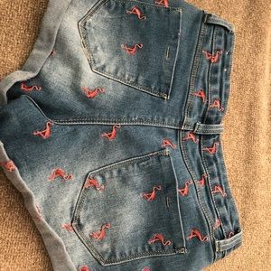 Rue 21 Flamingo Shorts